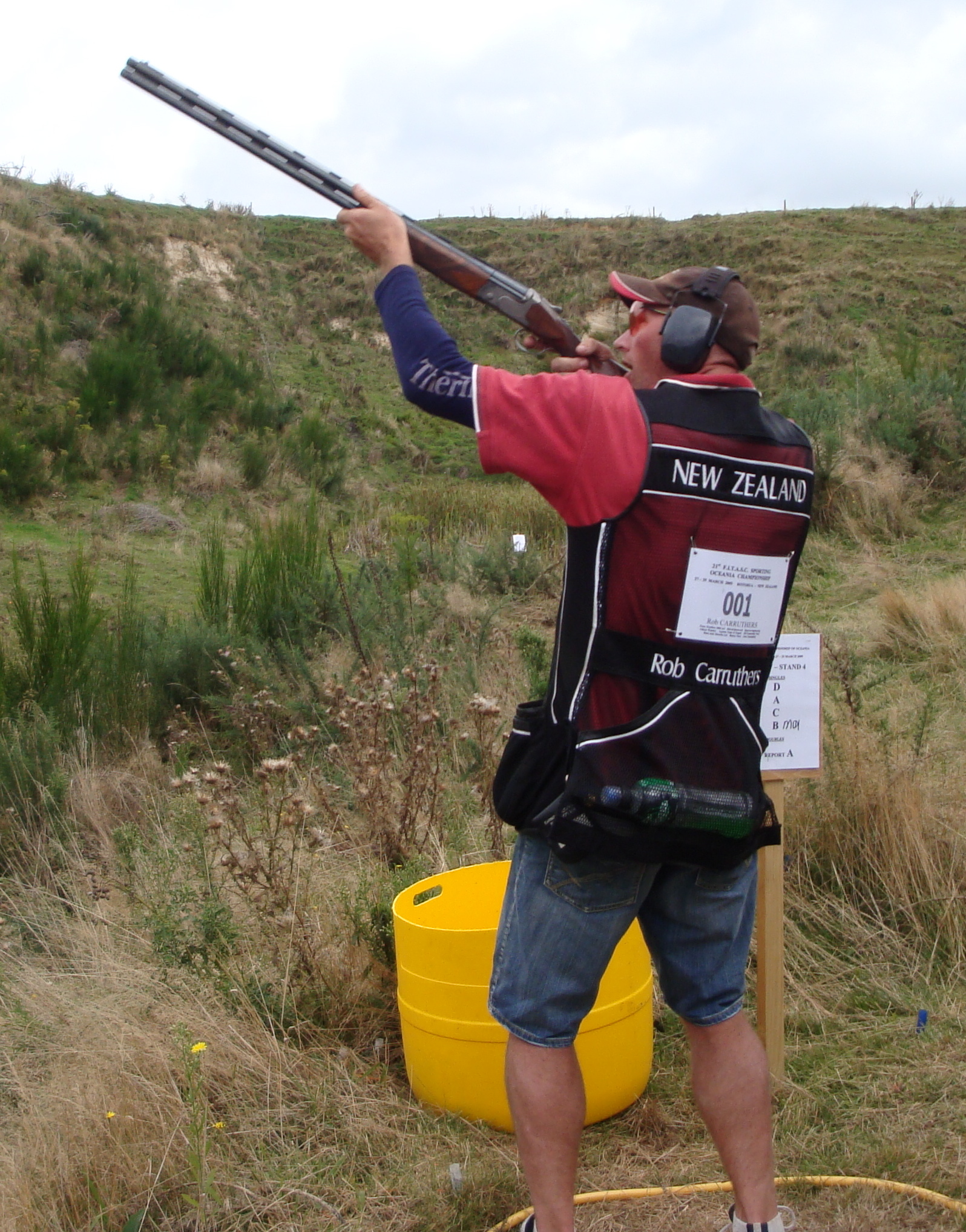 Rob shooting at Hutt Valley Gun Club